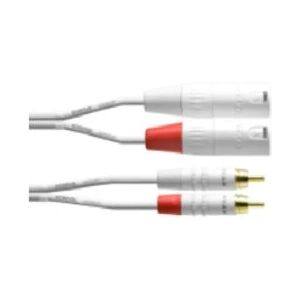 Cordial Modèle - Câble audio 2 x RCA/2 x XLR 1,5 m - Non équilibré Cordial Modèle - Câble audio 2 x RCA/2 x XLR 1,5 m - Non équilibré