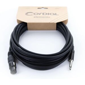Cordial EM 5 FP Microphone Cable - 5m, XLR Female & Mono Jack - Black - Microphone Cable Cordial EM 5 FP Microphone Cable - 5m, XLR Female & Mono Jack - Black - Microphone Cable