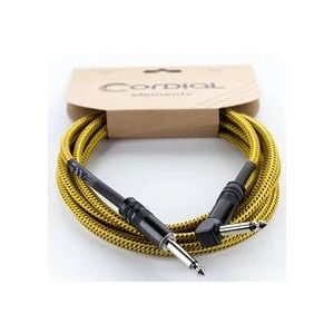 Cordial 14776 Audio Cable - 3m, Black, Yellow - Instrument Cordial 14776 Audio Cable - 3m, Black, Yellow - Instrument