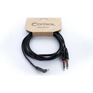 Cordial 14869 Adaptador Y audio - 3.5 mm a 6.3 mm - 5m negro Cordial 14869 Adaptador Y audio - 3.5 mm a 6.3 mm - 5m negro