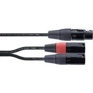 Cordial EY 0,3 FMM XLR Y-adapter - Audio Adapter Cables Cordial EY 0,3 FMM XLR Y-adapter - Audio Adapter Cables