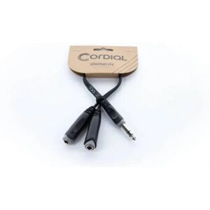 Cordial 14882 Jack Audio Y-Adapter - 0,3M, Svart, Stereo Cordial 14882 Jack Audio Y-Adapter - 0,3M, Svart, Stereo