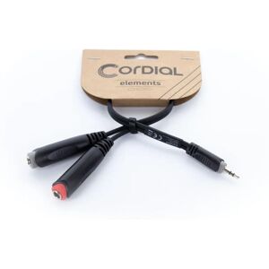 Cordial Y-Adapter Audio Cable - 3.5mm Stereo to Dual Mono 0.3m Cordial Y-Adapter Audio Cable - 3.5mm Stereo to Dual Mono 0.3m