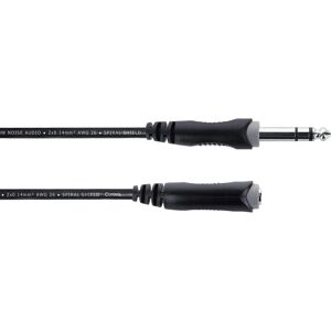 Cordial 14825 Audio Cable - 5m Black, Stereo Jack, PVC Sheathing Cordial 14825 Audio Cable - 5m Black, Stereo Jack, PVC Sheathing