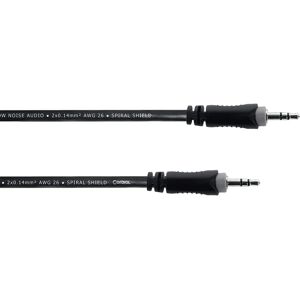 Cordon Audio Jack Cordial 14830 - 3 m Noir - Publicité Cordon Audio Jack Cordial 14830 - 3 m Noir - Publicité