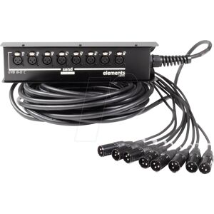 Cordial Caja de escenario 8 Entradas XLR - 15 M Cordial Caja de escenario 8 Entradas XLR - 15 M