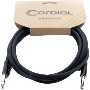 Cordial 14818 Audio Cable - 6m Stereo Jack - Black Cordial 14818 Audio Cable - 6m Stereo Jack - Black