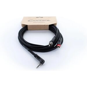 Cordial 14858 Audio Y-Adapter Cable - 1m Black Cordial 14858 Audio Y-Adapter Cable - 1m Black