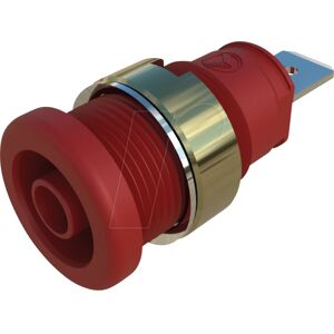 HIRSCHMANN - SEB 2620 F6,3 RT - Rojo - 4 mm Faston - Conector de montaje en panel HIRSCHMANN - SEB 2620 F6,3 RT - Rojo - 4 mm Faston - Conector de montaje en panel