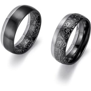 Firetti Bicolor Ring - 8mm - Symbol der Liebe - Partner Ring Firetti Bicolor Ring - 8mm - Symbol der Liebe - Partner Ring