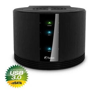 Boîtier disque dur externe Fantec - RAID, USB 3.0, eSATA - Noir Boîtier disque dur externe Fantec - RAID, USB 3.0, eSATA - Noir