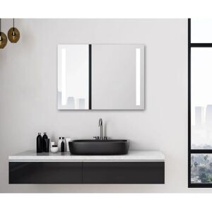 Talos Light Badezimmer Spiegel mit LED Beleuchtung - 80x60cm - Wandmontage mit Lichtfarbe Talos Light Badezimmer Spiegel mit LED Beleuchtung - 80x60cm - Wandmontage mit Lichtfarbe