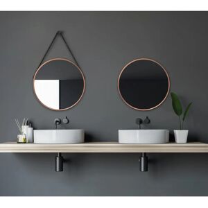 Talos Round Wall Mirror - Rose Gold (Copper) - 50cm Talos Round Wall Mirror - Rose Gold (Copper) - 50cm