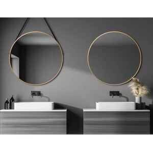 Deuthscher Online Handel GmbH - Co. KG 80cm Złote Koło Ścienne Lustro Deuthscher Online Handel GmbH - Co. KG 80cm Złote Koło Ścienne Lustro