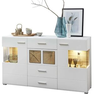 Sconto Weiß Sideboard Fun Plus mit LED-Beleuchtung - 170x94x42 cm Sconto Weiß Sideboard Fun Plus mit LED-Beleuchtung - 170x94x42 cm