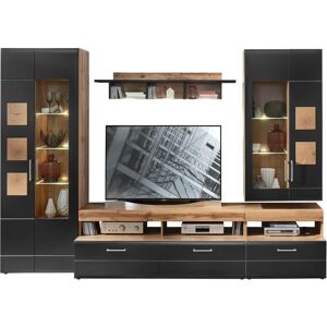 Innostyle Sonate Wohnzimmerwand - Modern, Schwarz, 330cm Innostyle Sonate Wohnzimmerwand - Modern, Schwarz, 330cm
