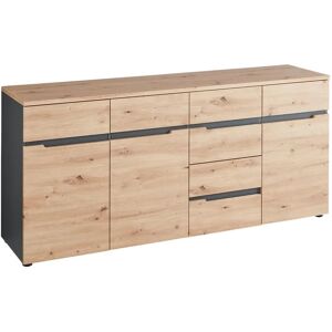 Voleo - ŠIROKÁ KOMODA - Graphit - Eichen Artisan - Chest of drawers Voleo - ŠIROKÁ KOMODA - Graphit - Eichen Artisan - Chest of drawers