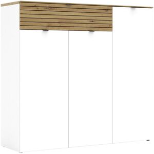 Voleo Fehér artisan tölgy cipőtartó - 136x125x41 cm - Cipős tárolóbútor Voleo Fehér artisan tölgy cipőtartó - 136x125x41 cm - Cipős tárolóbútor