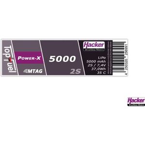 Hacker TopFuel LiPo 5000mAh 2S Batterie Hacker TopFuel LiPo 5000mAh 2S Batterie