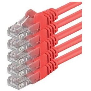 1aTTack.de 2m - rood - 5 stuks - LAN Ethernet netwerk kabel CAT.6 1aTTack.de 2m - rood - 5 stuks - LAN Ethernet netwerk kabel CAT.6