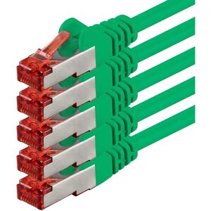 1aTTack - Cat6 S/FTP RJ45 M/M - Groen - 1m - Netwerkkabel 1aTTack - Cat6 S/FTP RJ45 M/M - Groen - 1m - Netwerkkabel