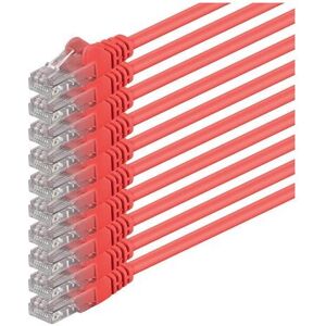 1aTTack - Cat6 S/FTP - 0.25m - Rood - Kabel 1aTTack - Cat6 S/FTP - 0.25m - Rood - Kabel
