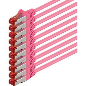 1aTTack - Cat6 0.5m S/FTP - Pink - Cable 1aTTack - Cat6 0.5m S/FTP - Pink - Cable