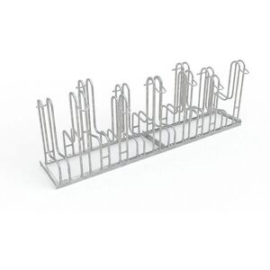 Supporto biciclette Kaiserkraft - 12 biciclette, Acciaio zincato, Risparmio spazio Supporto biciclette Kaiserkraft - 12 biciclette, Acciaio zincato, Risparmio spazio