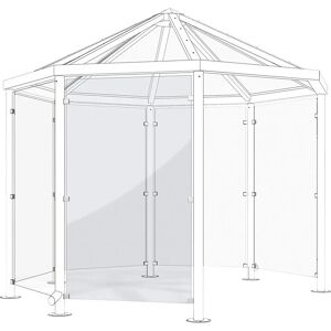 Kaiserkraft Pavillon-Glas-Sicherheitswand - Pavillon-Überdachung Kaiserkraft Pavillon-Glas-Sicherheitswand - Pavillon-Überdachung