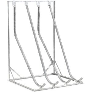 Kaiserkraft Estacionamiento para Bicicletas - 4 plazas, Independiente, Acero, Galvanizado Kaiserkraft Estacionamiento para Bicicletas - 4 plazas, Independiente, Acero, Galvanizado