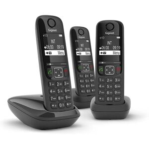 Gigaset AS690 - Téléphone sans fil avec ID d'appelant - 3 unités - Publicité Gigaset AS690 - Téléphone sans fil avec ID d'appelant - 3 unités - Publicité