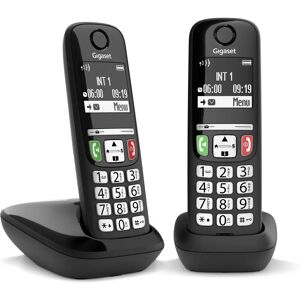 Gigaset E270 Duo - Tasti grandi - Vivavoce - Portata 300m - 100 contatti - Identificazione chiamante Gigaset E270 Duo - Tasti grandi - Vivavoce - Portata 300m - 100 contatti - Identificazione chiamante