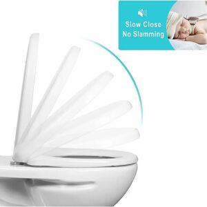 WOLTU WS2545 tampa de vaso sanitário Branca - Fecho suave, Liberação rápida, Durável WOLTU WS2545 tampa de vaso sanitário Branca - Fecho suave, Liberação rápida, Durável