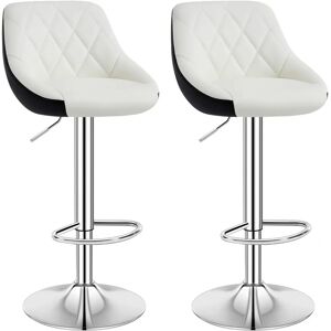 WOLTU - SG07 - Blanc-Noir - Chaise de bar - Publicité WOLTU - SG07 - Blanc-Noir - Chaise de bar - Publicité