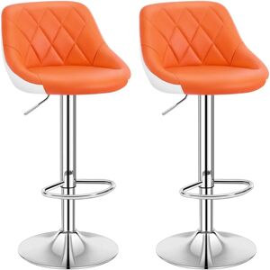 WOLTU 2X Tabourets de Bar en Cuir Ajustables Rotatifs - Cuisine ou Bar - Publicité WOLTU 2X Tabourets de Bar en Cuir Ajustables Rotatifs - Cuisine ou Bar - Publicité