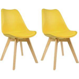 Chaise de Salle à Manger Jaune Moderne WOLTU - Mobilier - Publicité Chaise de Salle à Manger Jaune Moderne WOLTU - Mobilier - Publicité