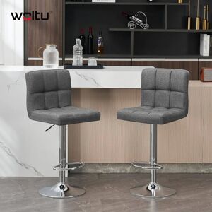 Woltu BH32dgr-2 Tabouret de Bar Ergonomique en Velours Pivotant - Bar Stool - Publicité Woltu BH32dgr-2 Tabouret de Bar Ergonomique en Velours Pivotant - Bar Stool - Publicité