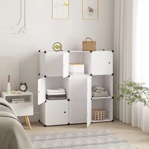 WOLTU SR0055ws - Armadio a cubi in plastica - Bianco WOLTU SR0055ws - Armadio a cubi in plastica - Bianco