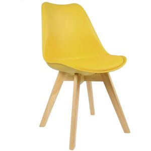 Silla de comedor de madera Giallo WOLTU - Ergonómica, Moderna, Soporta 120kg Silla de comedor de madera Giallo WOLTU - Ergonómica, Moderna, Soporta 120kg