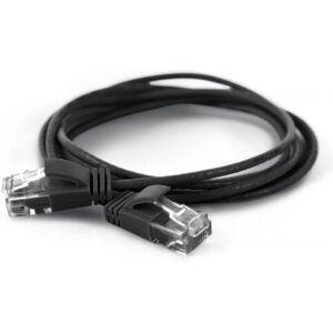 Wantec - RJ-45 Cat6a UTP Cable - 1m - Noir - Cable - Publicité Wantec - RJ-45 Cat6a UTP Cable - 1m - Noir - Cable - Publicité