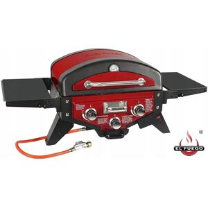 EL FUEGO Medison rot Gasgrill - 3 Brenner, Schwarz/Rot, 118cm EL FUEGO Medison rot Gasgrill - 3 Brenner, Schwarz/Rot, 118cm