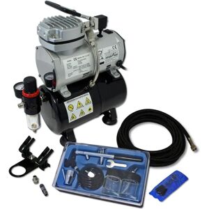Wiltec Airbrush-Set - Modell AS189 & DA128, Doppel-Aktion, 3L Tank Wiltec Airbrush-Set - Modell AS189 & DA128, Doppel-Aktion, 3L Tank