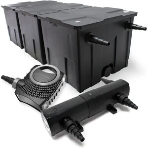 Wiltec Set: Filtro de estanque 90000L Clarificador UV 80W Bomba - Sistema de filtración Wiltec Set: Filtro de estanque 90000L Clarificador UV 80W Bomba - Sistema de filtración