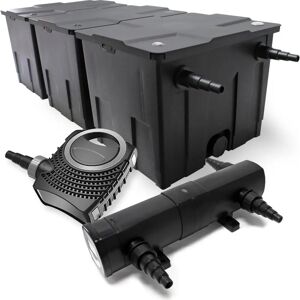 SUNSUN - Set: Filtro de estanque 90000L, Bomba 80W, Clarificador UV SUNSUN - Set: Filtro de estanque 90000L, Bomba 80W, Clarificador UV