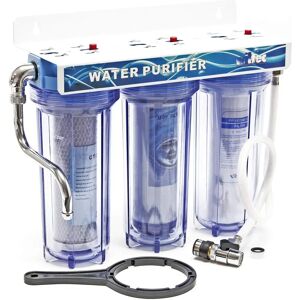 Wiltec - Naturewater NW-PR103 Filtro de agua - 3 etapas, sedimentos, carbón activado Wiltec - Naturewater NW-PR103 Filtro de agua - 3 etapas, sedimentos, carbón activado