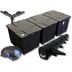 Set de filtro de estanque SunSun - 90,000L, Clarificador UV, Bomba 72W Set de filtro de estanque SunSun - 90,000L, Clarificador UV, Bomba 72W