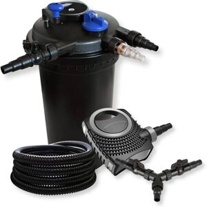 Kit filtro presión SunSun - 70W, 8000 l/h, Manguera 25m - Gran Estanque Kit filtro presión SunSun - 70W, 8000 l/h, Manguera 25m - Gran Estanque