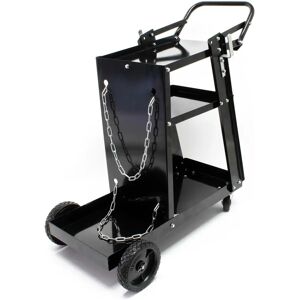 Carro de soldadura portátil Wiltec - 3 estantes - Soporte para botella de gas - Equipo de soldar Carro de soldadura portátil Wiltec - 3 estantes - Soporte para botella de gas - Equipo de soldar