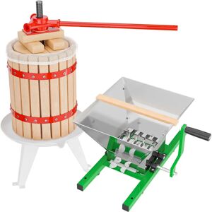 Wiltec - Set di presse e mulino per frutta - 7L mulino, 6L pressa Wiltec - Set di presse e mulino per frutta - 7L mulino, 6L pressa