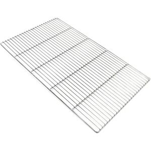 Wiltec Griglia rettangolare in acciaio inox 67x40cm per barbecue Wiltec Griglia rettangolare in acciaio inox 67x40cm per barbecue